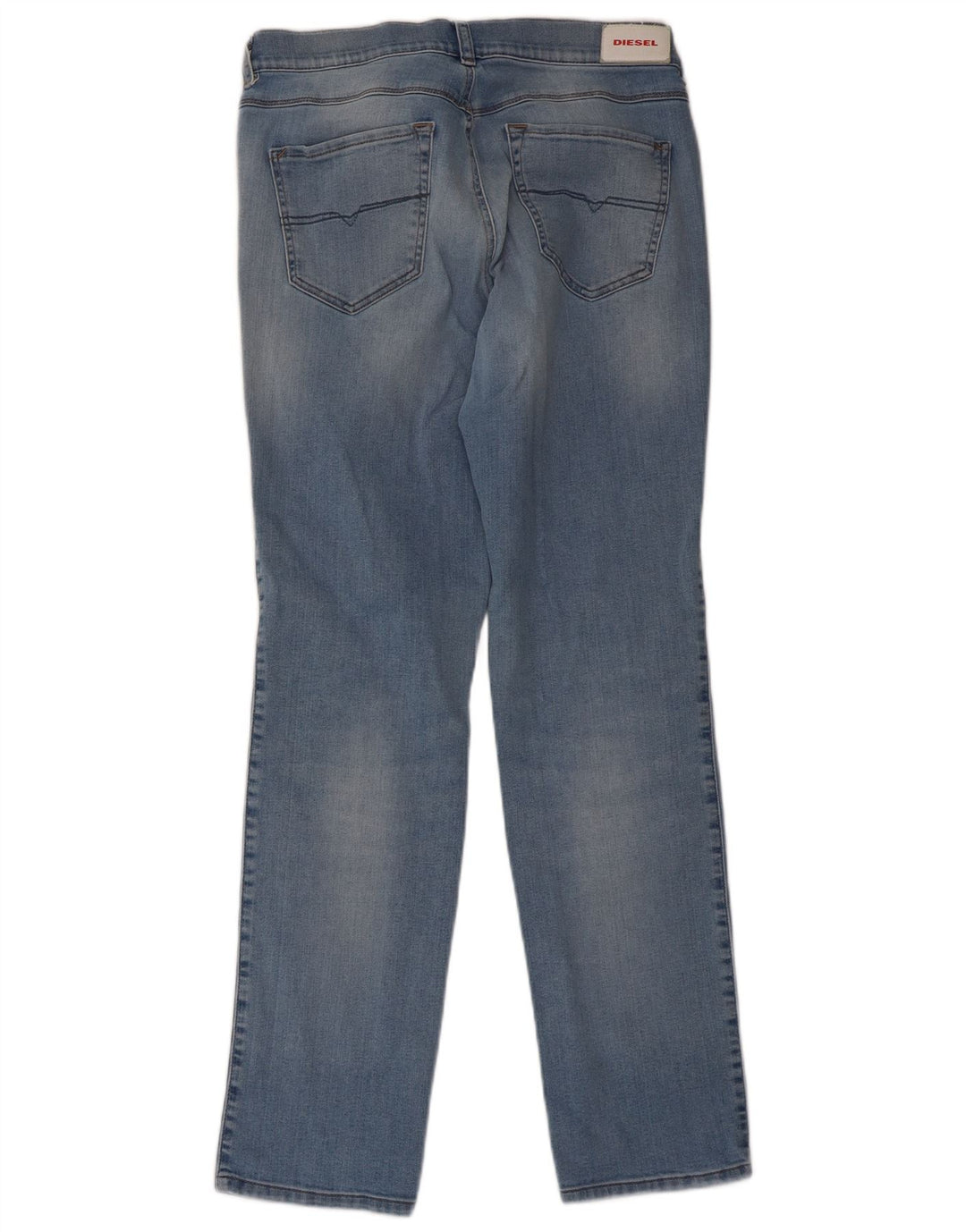 Diesel Uomo Sandy Regular Slim Jeans Dritti W30 L32 Cotone Blu