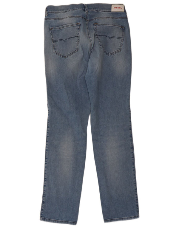 Diesel Uomo Sandy Regular Slim Jeans Dritti W30 L32 Cotone Blu