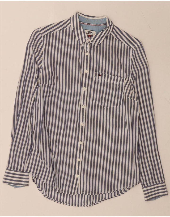 Camicia da donna Tommy Hilfiger UK 10 piccolo gessato blu