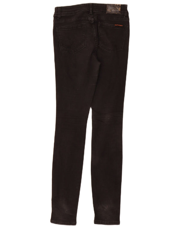 Jeans skinny da donna SUPERDRY W25 L30 cotone nero
