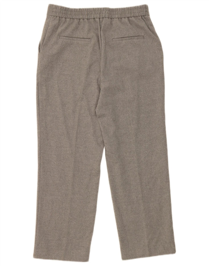 Pantaloni corti dritti da donna Zara medi W28 L25 poliestere grigio