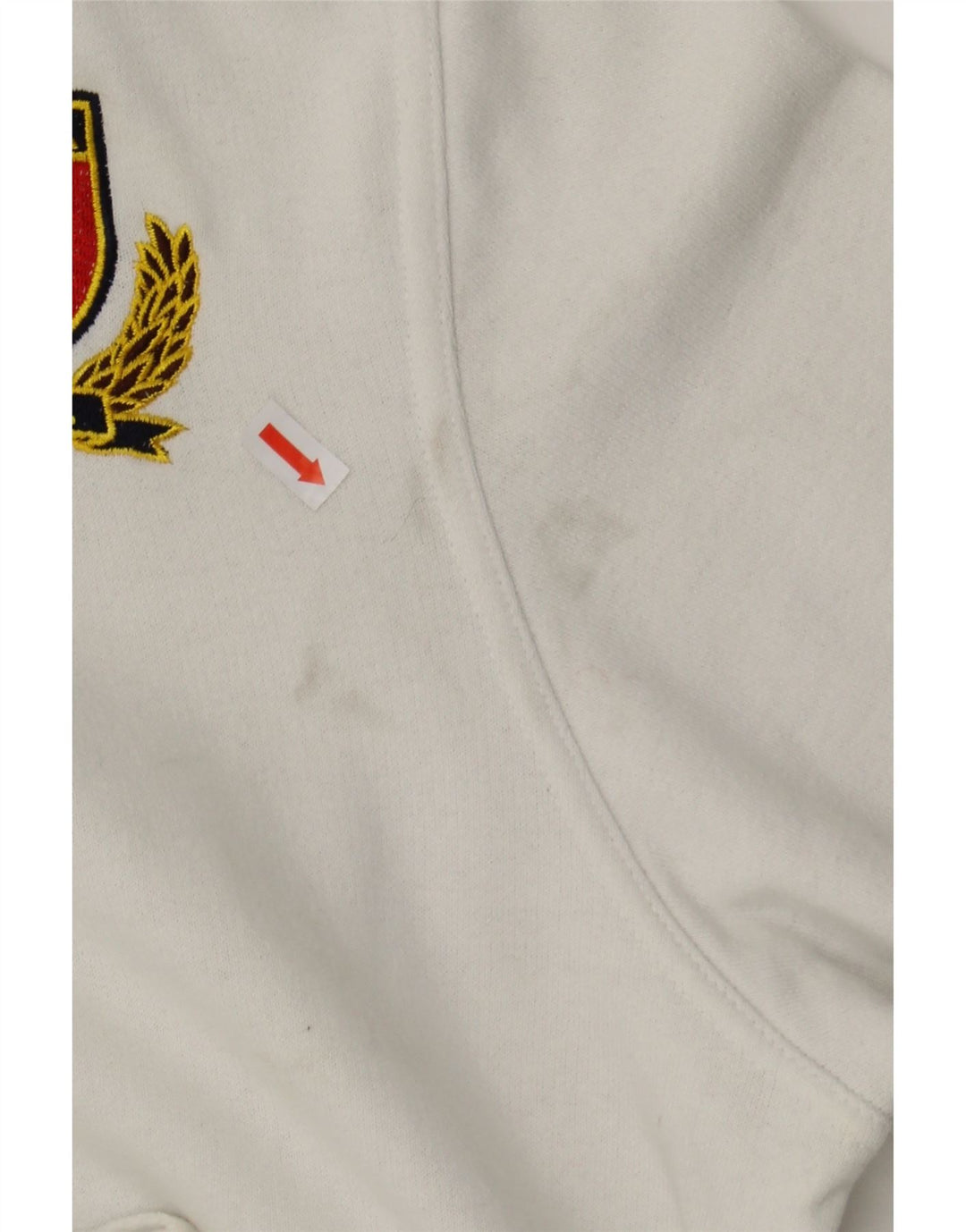 KAPPA Mens Hoodie Jumper Small White Cotton Vintage Kappa and Second-Hand Kappa from Messina Hembry 