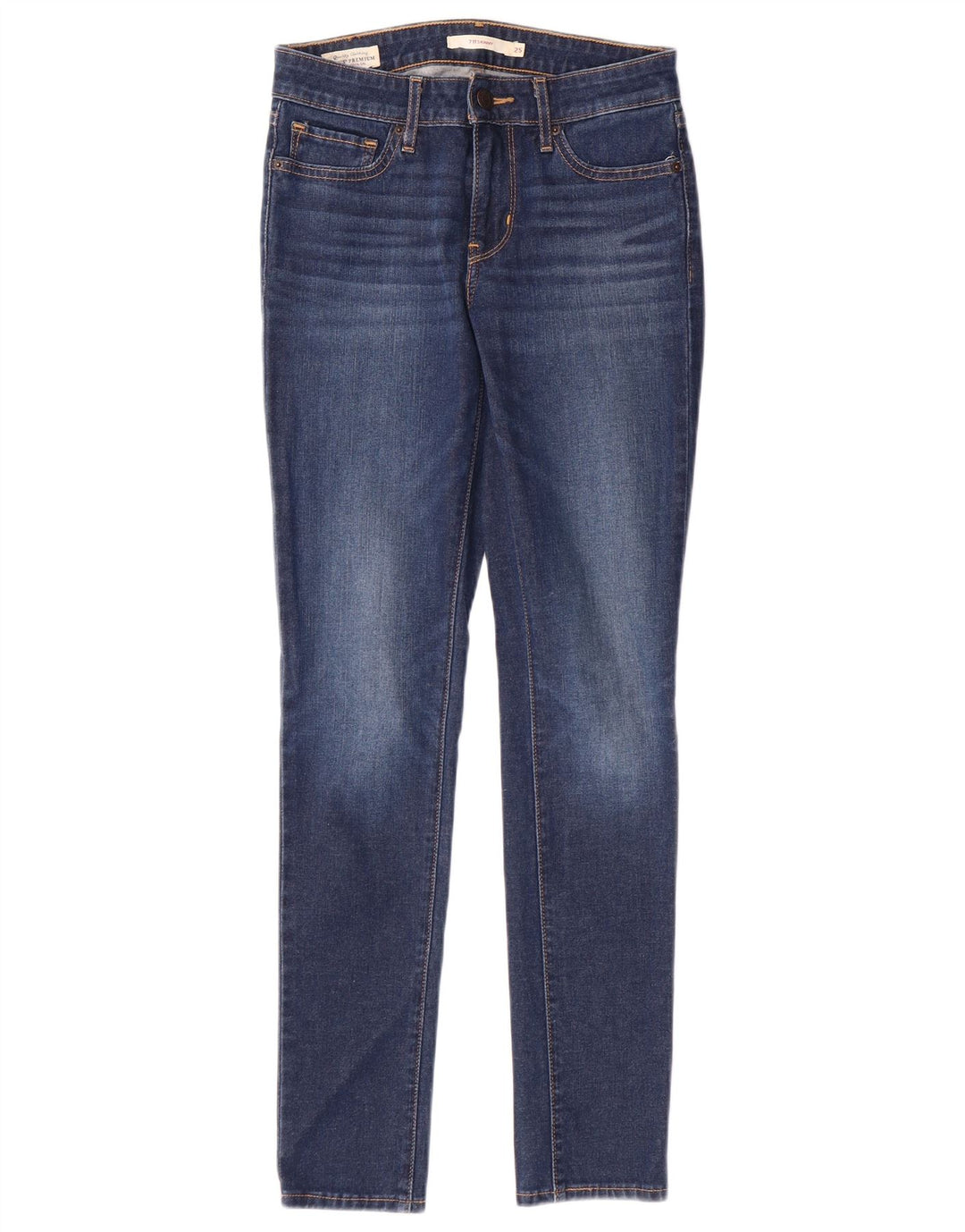LEVI'S Jeans skinny 711 da donna W25 L28 cotone blu
