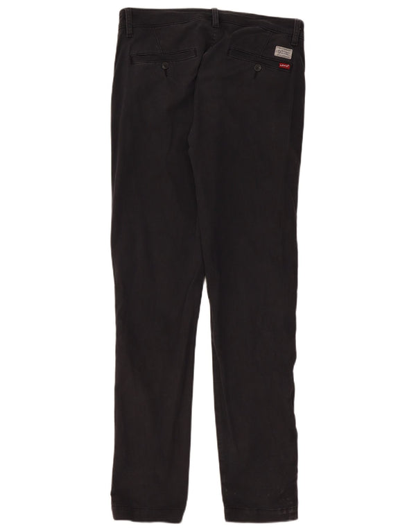 Pantaloni chino affusolati dalla vestibilità standard da uomo Levi's W31 L34 cotone nero