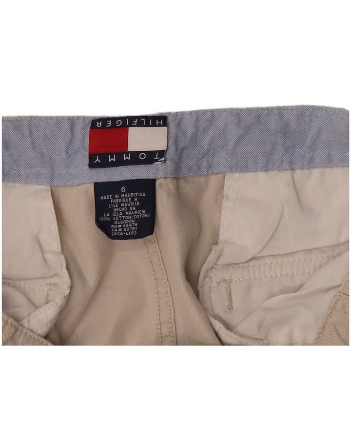 Pantaloncini cargo da donna Tommy Hilfiger US 6 Medium W28 Cotone beige