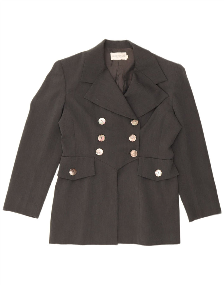 Giacca blazer doppiopetto da donna Sportstaff IT 48 XL Poliammide grigia