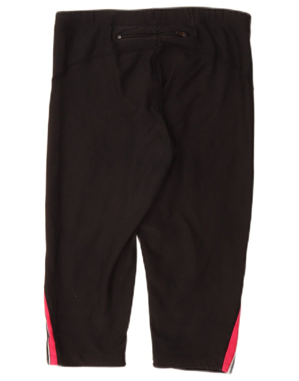 Pantaloncini sportivi NIKE Dri Fit Bermuda da donna UK 12 Medium Black Colourblock