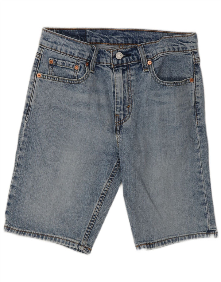 Pantaloncini di jeans Levi's 405 da uomo W29 piccoli in cotone blu