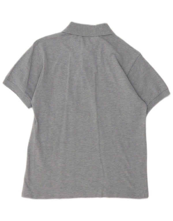 Polo da uomo LACOSTE taglia 2 XS in cotone chiazzato grigio
