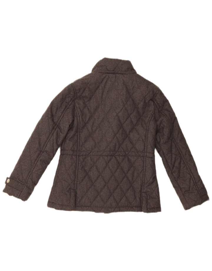 Giacca trapuntata per bambina Massimo Dutti 7-8 anni in poliestere grigio