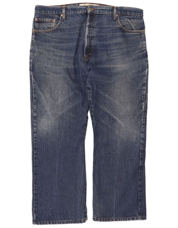 Levi's Uomo 517 Jeans Bootcut W42 L32 Cotone Blu