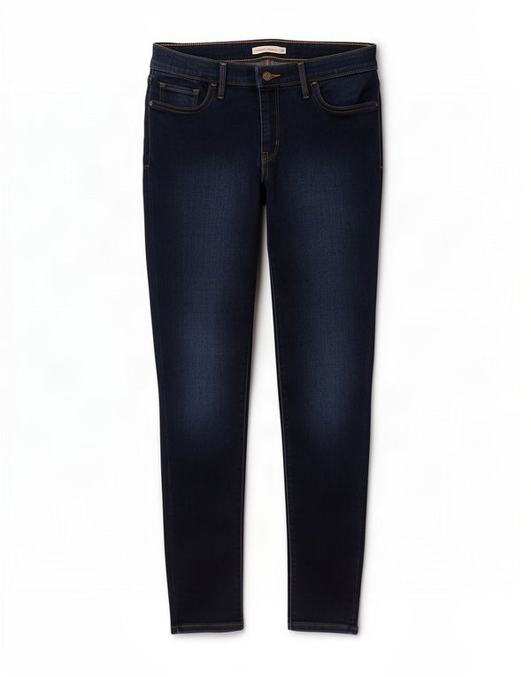 Jeans Levi's da donna 310 modellanti super skinny W32 L30 cotone blu navy