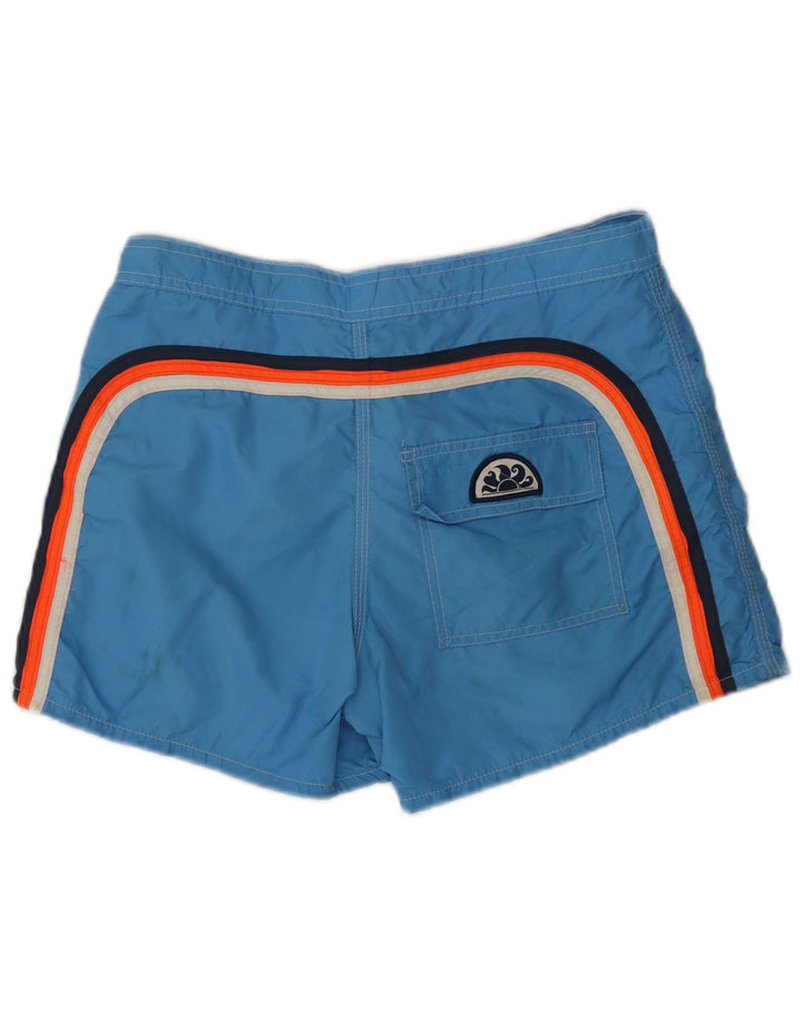 Pantaloncini da bagno da uomo Sundek in nylon blu medio
