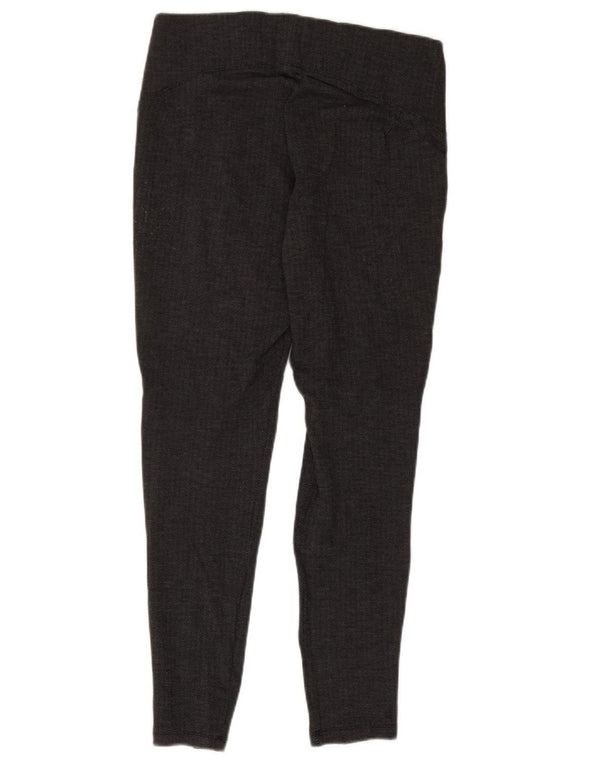 Leggings da donna Marks & Spencer UK 14 Large in viscosa nera a spina di pesce
