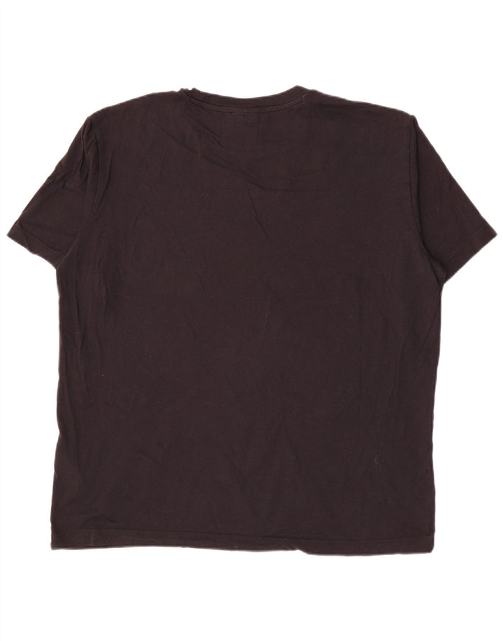 T-shirt grafica da uomo Champion Top grande in cotone nero