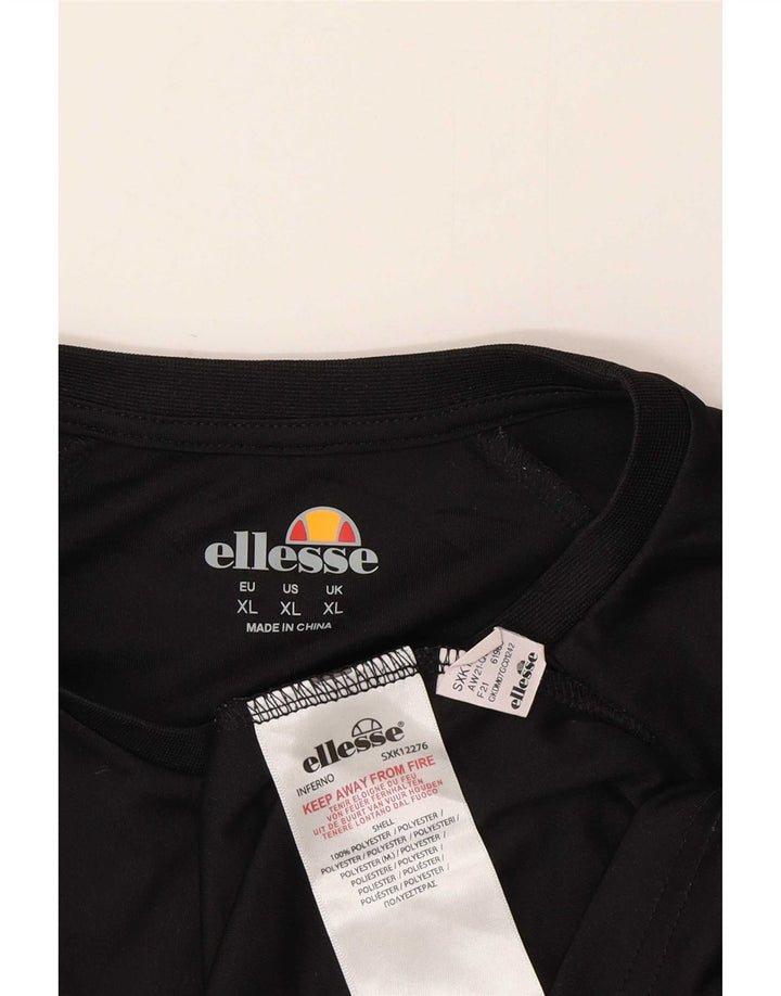 T-shirt da uomo Ellesse Top XL poliestere nero