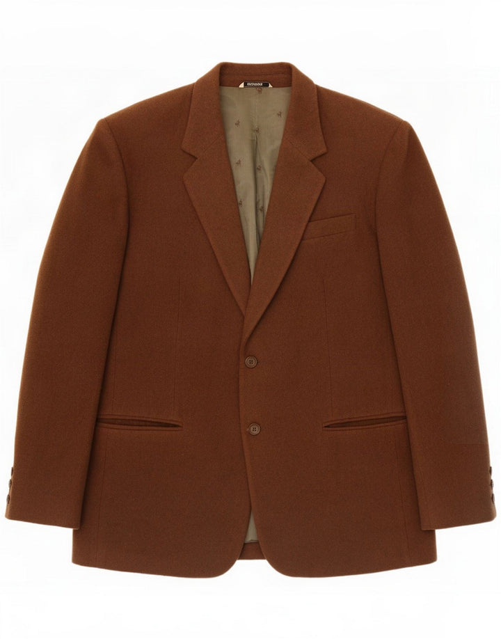 Rodrigo Giacca blazer a 2 bottoni da uomo IT 52 XL Lana marrone