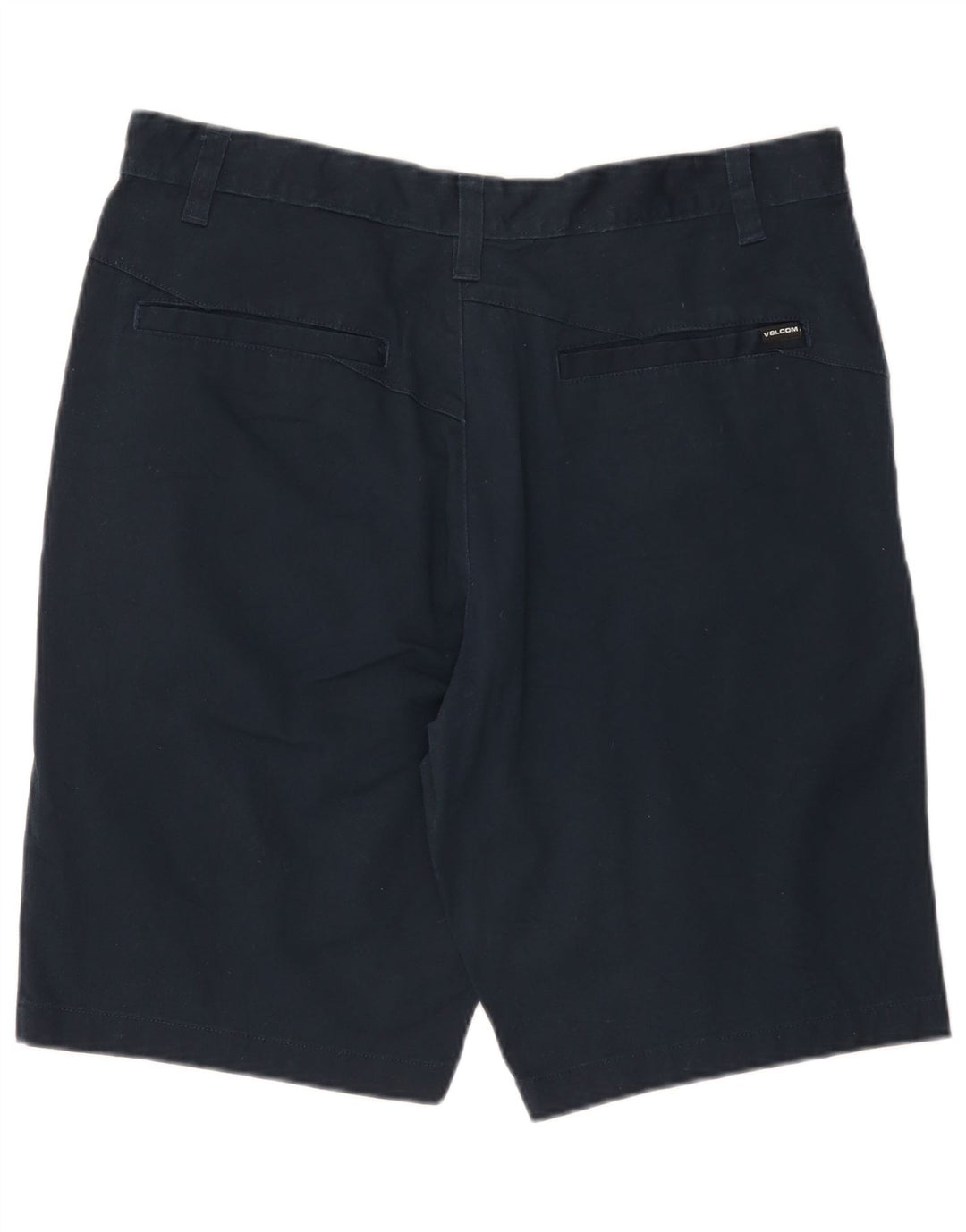 Pantaloncini chino da uomo Volcom W36 grandi in cotone blu navy