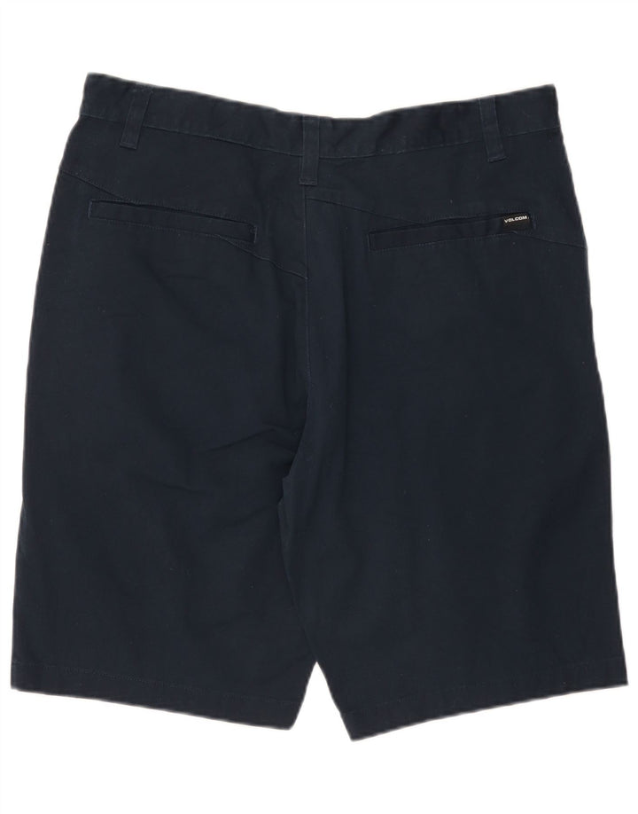 Pantaloncini chino da uomo Volcom W36 grandi in cotone blu navy