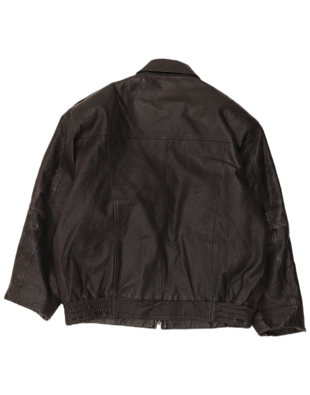 Giacca in pelle da uomo MILANO UK 40 grande in pelle nera