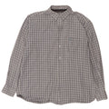 Camicia da uomo in flanella James Pringle, cotone a quadri grigi grandi