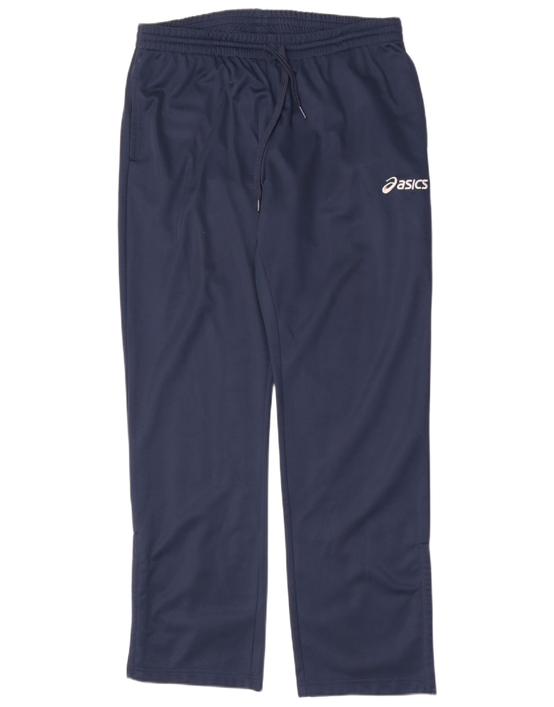 Pantaloni da tuta da uomo Asics grandi in poliestere blu navy
