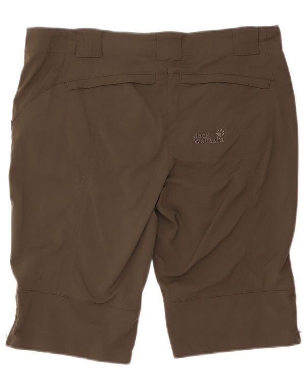 Pantaloni casual da donna Jack Wolfskin UK 14/16 Large W34 Khaki Poliammide
