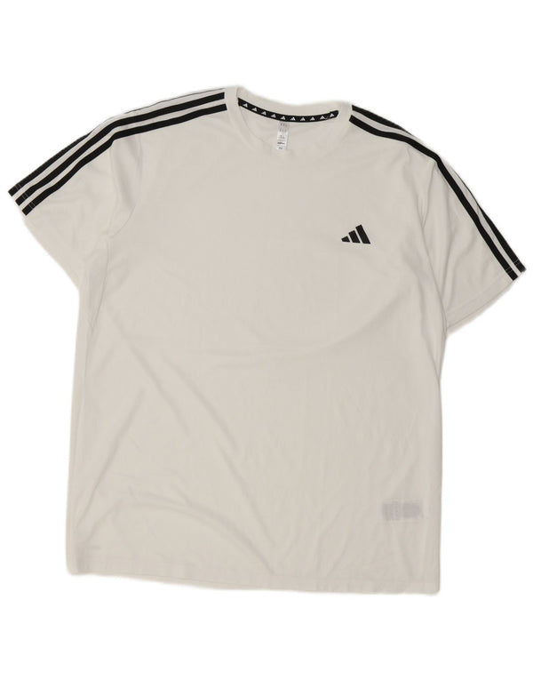T-shirt Adidas Aeroready da uomo Top XL poliestere bianco