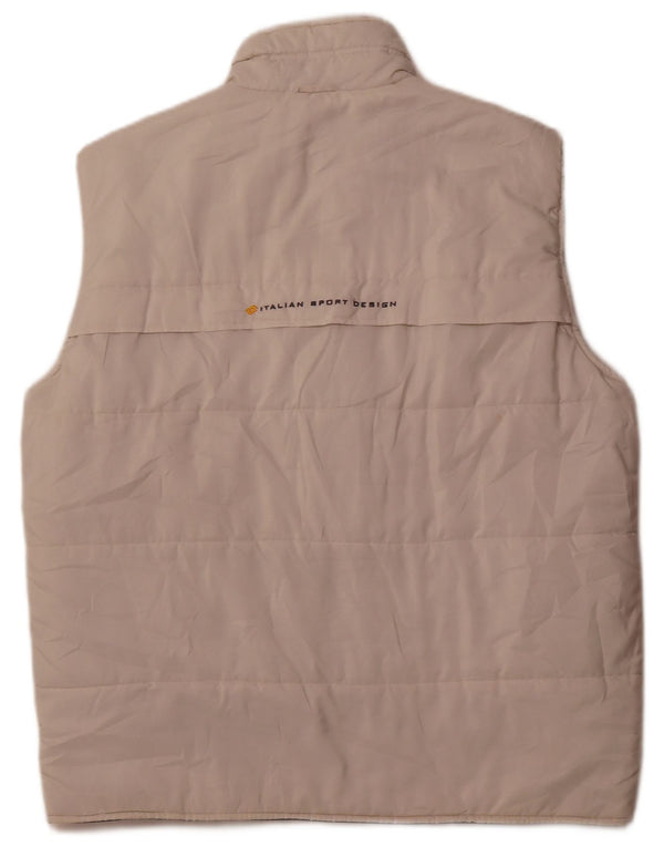 Gilet imbottito da uomo Lotto IT 52 XL poliestere bianco sporco