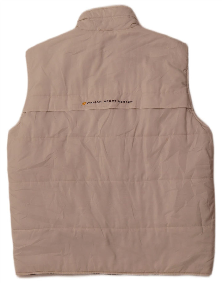 Gilet imbottito da uomo Lotto IT 52 XL poliestere bianco sporco