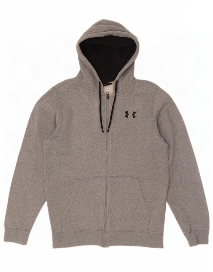 Maglione con cappuccio e zip da uomo Under Armour piccolo grigio screziato