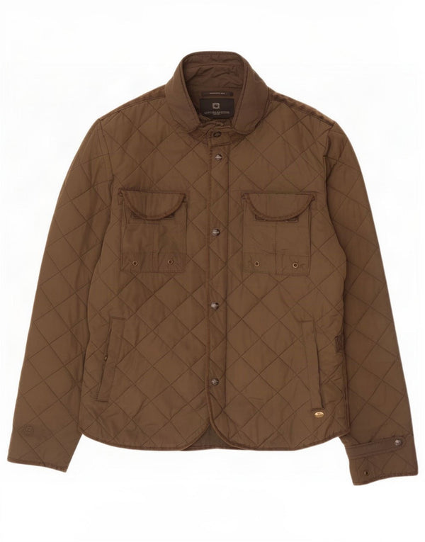 Giacca trapuntata da uomo Scotch & Soda UK 40 Large Poliestere kaki