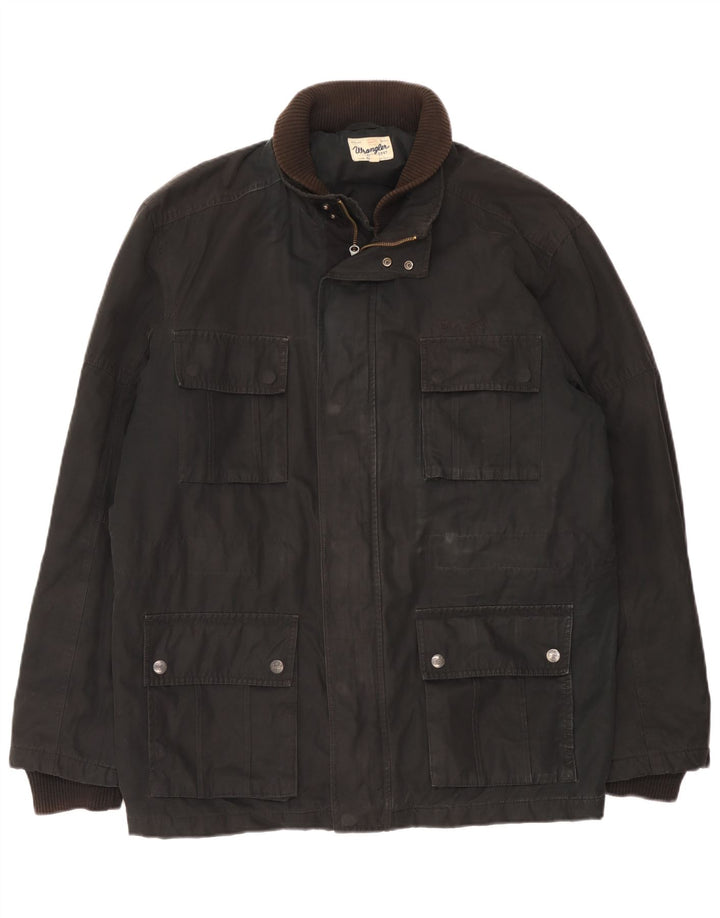 Giacca utility da uomo Wrangler UK 42 XL poliestere nero
