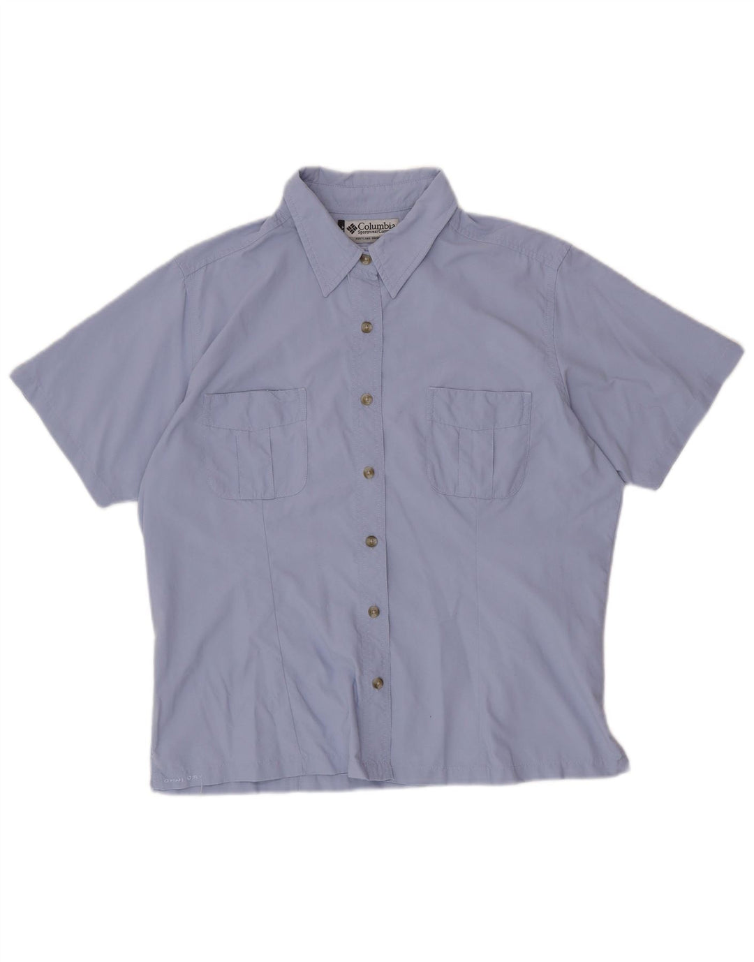 Camicia a maniche corte da donna COLUMBIA UK 18 XL Nylon viola