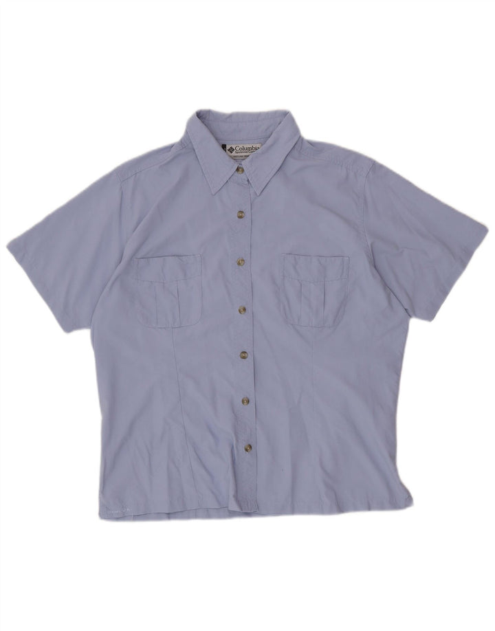 Camicia a maniche corte da donna COLUMBIA UK 18 XL Nylon viola