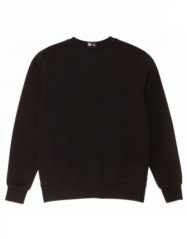 Diesel Mens Graphic Sweatshirt Jumper XS Black Cotton