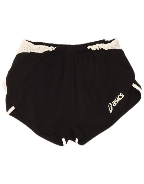 Pantaloncini sportivi Asics da donna con grafica UK 10 piccoli in cotone color block nero