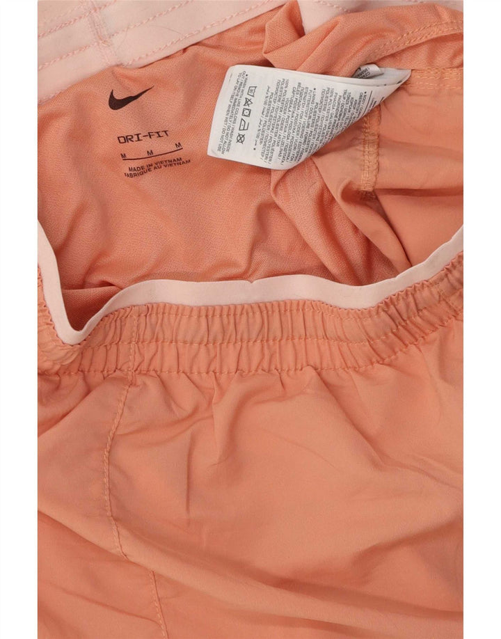 Pantaloncini sportivi Nike da donna UK 12 poliestere a righe rosa medio