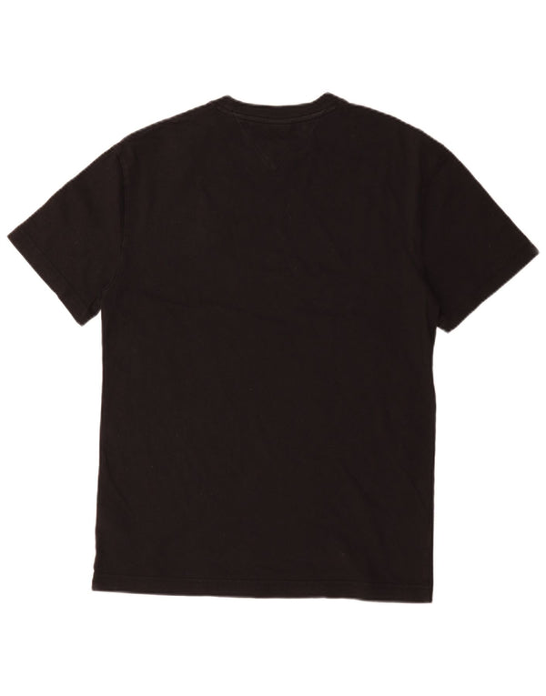 T-shirt da uomo Tommy Hilfiger Top piccola in cotone nero