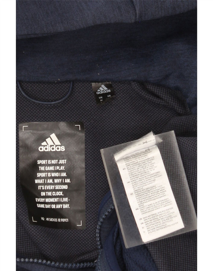 Felpa con cappuccio e zip Adidas Arsenal da uomo, media, in poliestere blu navy