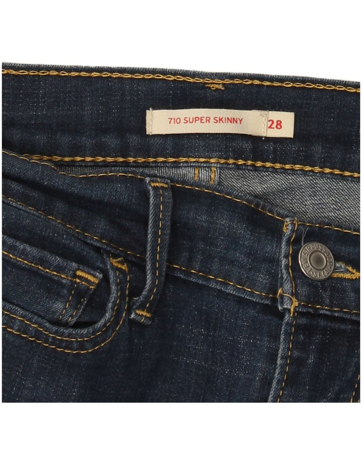 Jeans Levi's 710 Super Skinny da donna W28 L26 Blu Navy