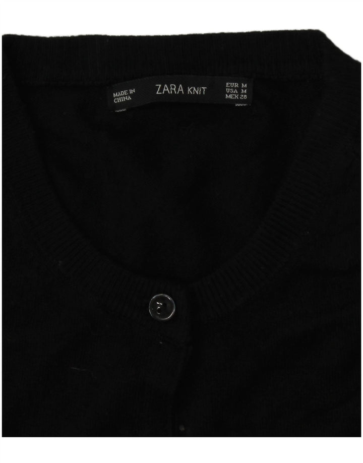 Maglione cardigan da donna Zara UK 14 medio nero