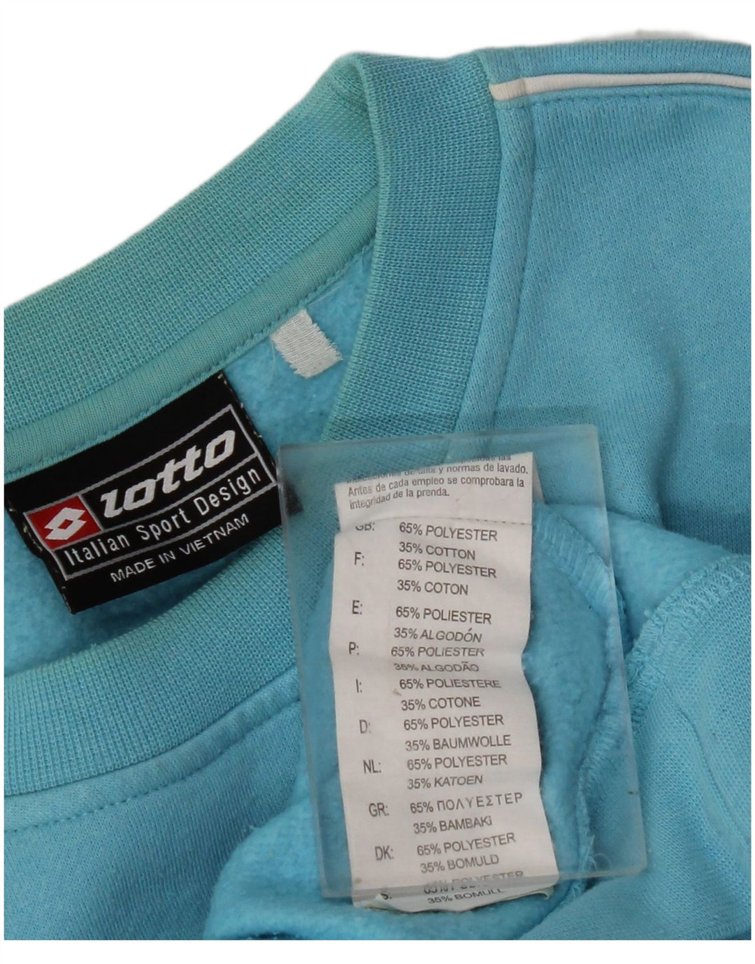 LOTTO Felpa grafica da uomo Maglione blu medio poliestere