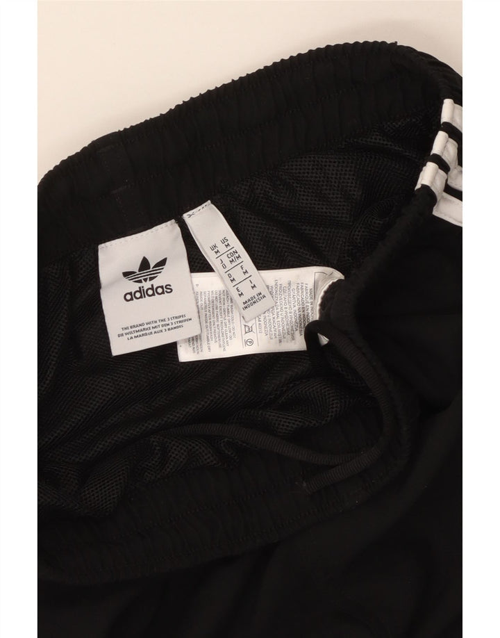 Pantaloncini sportivi da uomo Adidas medi neri in poliestere