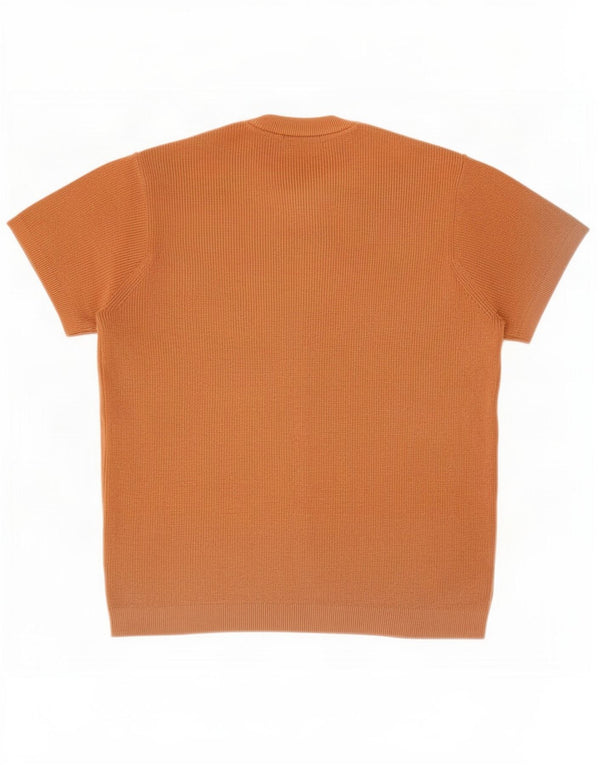 Maglione girocollo a maniche corte da donna Zara UK 10 piccolo marrone