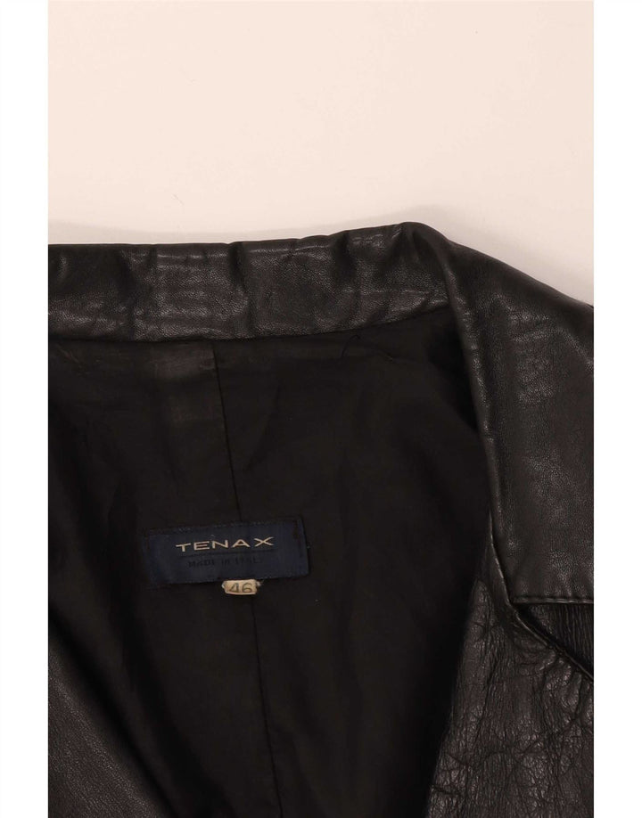 Cappotto in Pelle Donna Tenax IT 46 Large Nero