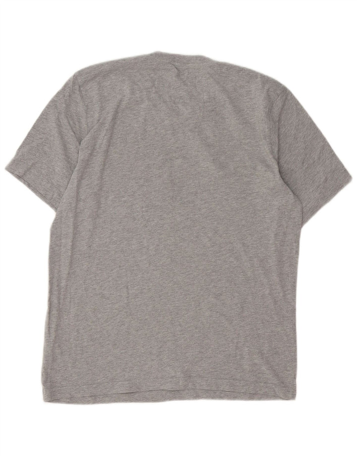 T-shirt da uomo ADIDAS Top in cotone mélange grigio medio
