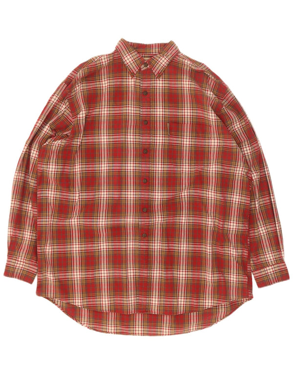 Camicia grande da uomo Abercrombie & Fitch 2XL a quadri rossi