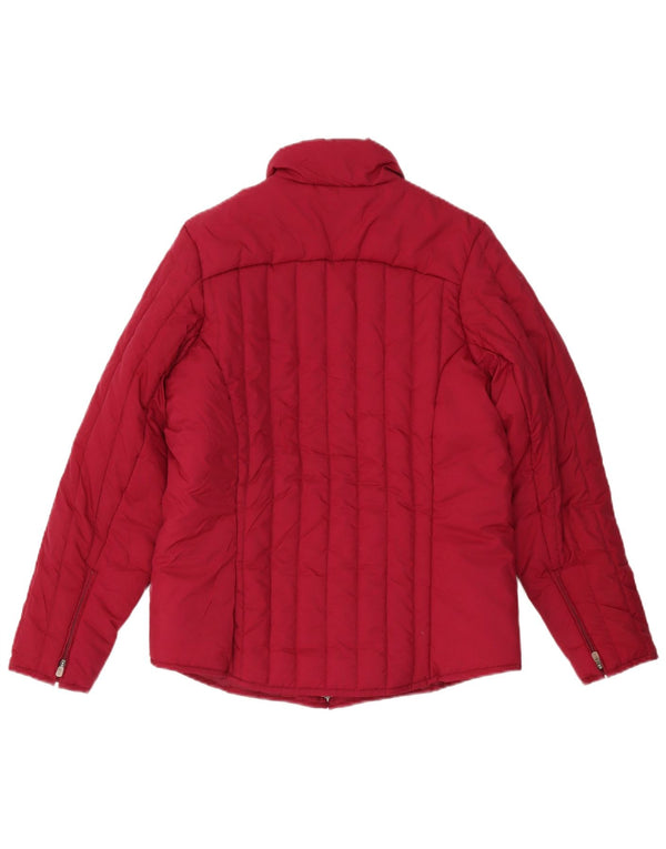 Giacca imbottita da donna Adidas UK 10 piccola rossa in poliestere