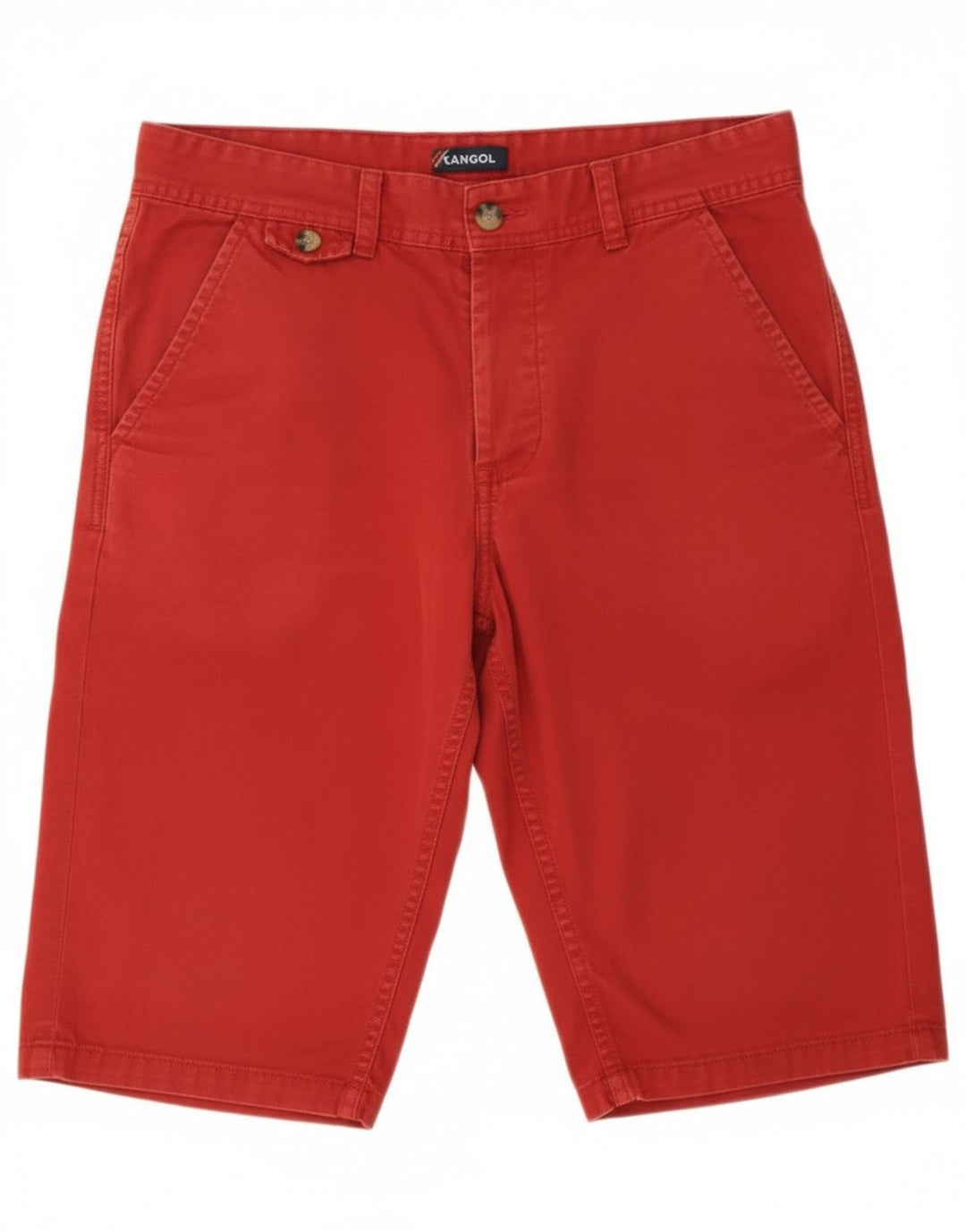 Pantaloncini chino da uomo Kangol piccoli W29 in cotone rosso